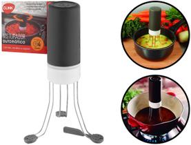 Mixer Automático Misturador Multiuso Para Sopas Molhos Cremes 3 Velocidades Plástico E Aço Inox