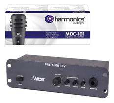 Mixer Automotivo Propaganda Volante Venda Microfone Preto 6 W