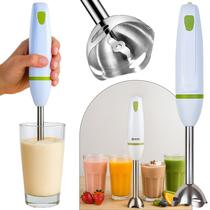 Mixer Blend Set Processador Portátil Em Inox Para Bebidas Sopas E Drinks Premium