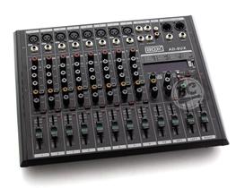 Mixer BOXX AD-8UX Mesa de Som 8 Canais para Lives e Gravações Interface Plug and Play para Smartphon