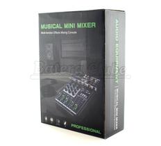 Mixer BOXX T4 Mesa de Som 3 Canais para Lives e Gravações Interface Plug and Play para Smartphones