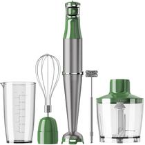 Mixer de Alimentos Turelar 1100W Conjunto 5 em 1 Portátil Verde Mixer de Alimentos Turelar 1100W Conjunto 5 em 1 Portátil Verde