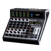 Mixer de áudio BOMGE 06S de 6 canais com 99 efeitos DSP Bluetooth Mixer de áudio BOMGE 06S de 6 canais com 99 efeitos DSP Bluetooth