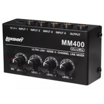 Mixer de Áudio Compacto Lexsen MM400 MicroMix com 4 canais