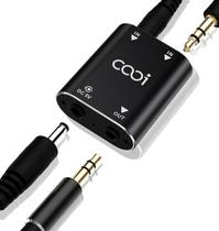 Mixer de Áudio Cooidea 2 Canais - Stereo com Carcaça Metálica e Entrada AUX