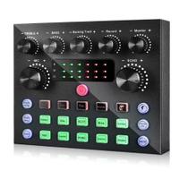 Mixer De Áudio E Podcast Com Placa De Som V8s