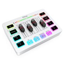 Mixer de Áudio FIFINE AmpliGame SC3W para Streaming de Jogos