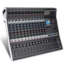 Mixer de áudio FULODE Bluetooth Studio de 12 canais com USB MP3