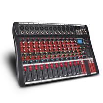 Mixer de Áudio FULUODE CT120S - 12 Canais com Bluetooth e USB