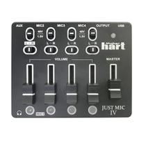 Mixer de Áudio Maker hart Just Mic 4 Mini USB de 4 Canais Mixer de Áudio Maker hart Just Mic 4 Mini USB de 4 Canais