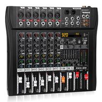 Mixer de Áudio MICNAUX 6 Canais com 320 Efeitos DSP e Bluetooth