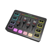 Mixer de Áudio para Jogos Fifine SC3 - 4 Canais, XLR, RGB e Interface de Microfone