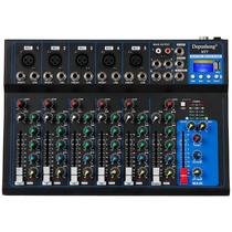Mixer de áudio portátil Bluetooth Depusheng HT7 com USB 48V Mixer de áudio portátil Bluetooth Depusheng HT7 com USB 48V
