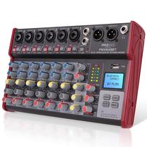 Mixer de áudio sem fio para DJ Pyle PMX848BT Bluetooth de 8 canais