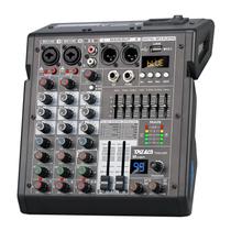 Mixer de Áudio TKLBLS de 4 Canais com DSP de 99 bits, EQ de 7 Bandas e MP3