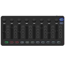 Mixer de controlador Midi sem fio M-VAVE com Bluetooth preto Mixer de controlador Midi sem fio M-VAVE com Bluetooth preto