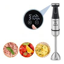 Mixer de Mão Inox 800W Digital Touch Tela Inox Sokany Portátil 220V