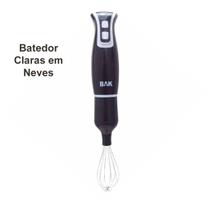 Mixer Elétrico 3 em 1 110V 250W White Black Bak Premium Processador Portátil Misturador Líquidos Mixer Elétrico 3 em 1 110V 250W White Black Bak Premium Processador Portátil Misturador Líquidos