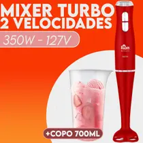 Mixer elétrico 350 Watts 2 Velocidades Com Copo 700ml Kian