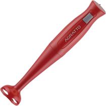 Mixer Elétrico Portátil c/ Copo Misturador Shake Suco Molho Creme Vermelho 220V Agratto Mxv-02 Super