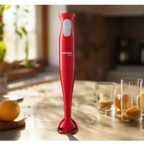 Mixer Facile Red 127V Lenoxx Portátil, Potente e Prático para o Dia a Dia