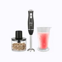 Mixer Kian 2 Em 1 Turbo 500W Misturador Portátil Com Processador 650ml E Copo 700ml