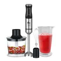 Mixer Kian 3 em 1 Turbo Inox: Processador, Batedor e Mixer - 110V Mixer Kian 3 em 1 Turbo Inox: Processador, Batedor e Mixer - 110V