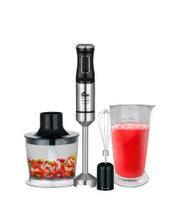 Mixer Kian Turbo Processador 3 Em 1 Preto Inox 127V Mixer Kian Turbo Processador 3 Em 1 Preto Inox 127V