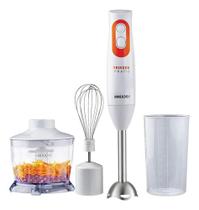 Mixer Mallory Trikxer 3 em 1, 500W, 2 Velocidades, Processador, Batedor Clara, Branco 127V
