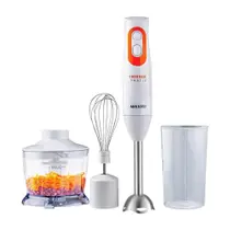 Mixer Mallory Trikxer - 3 em 1, 500W, 2 Velocidades, Processador, Batedor Clara, Branco