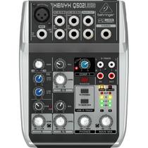 Mixer Mesa De Som 5 Canais Xenyx Q502USB Com interface de Audio - Behringer