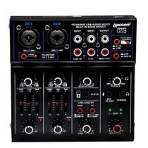 Mixer Mesa de Som com Interface USB e Bluetooth Stream Lexsen MIX 2 Mixer Mesa de Som com Interface USB e Bluetooth Stream Lexsen MIX 2