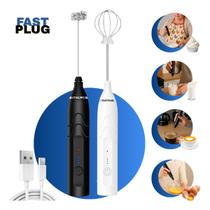 Mixer Misturador Mix Portátil Bebidas Recarregável Usb Cor Branco Marca Fast Plug Mixer Misturador Mix Portátil Bebidas Recarregável Usb Cor Branco Marca Fast Plug