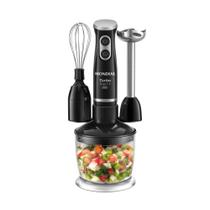 Mixer Mondial M-18-BI 3 em 1 500W 127V 800ml Inox Turbo 4 Lâminas Mixer Mondial M-18-BI 3 em 1 500W 127V 800ml Inox Turbo 4 Lâminas