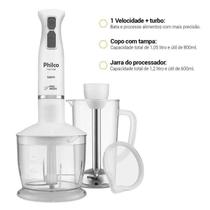 Mixer Philco 4 Lâminas Pro Maxx 2 E 1 500w Branco 220v