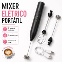 Mixer Portátil 3 Velocidades para Bebidas Cremosas Mixer Portátil 3 Velocidades para Bebidas Cremosas