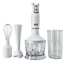 Mixer Portatil 3x1 250w Batedor Potente Triturador Bak Cor Branco