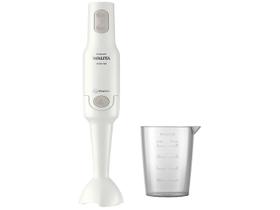 Mixer Portátil Com Copo 2 em 1 Inox 1000W 220V Lâmina 4 Pontas, Haste Removível e 2 Velocidades