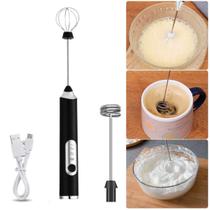 Mixer Portátil Misturador de Bebidas Batedor de Ovos 2 Cabeças