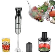 Mixer Processador Inox 500W 4 Lâminas 110V - Alta Potência