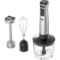 Mixer Processador Portátil 3 Em 1 Wap Haste Em Inox Para Grãos Claras Omelete Whey Prosdócimo Wm1 600w Silencioso Preto 220V