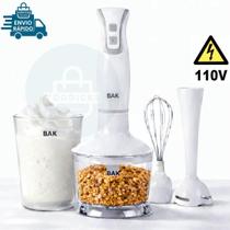 Mixer Turbo 3 em 1 250W 110V Branco Processador Triturador De Alimentos Batedor De Massa