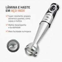 Mixer Turbo Inox Mondial 500w M-16-bi - 127v Mixer Turbo Inox Mondial 500w M-16-bi - 127v