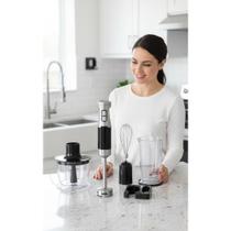 Mixer Vertical Potente 3 em 1 Inox Mini Processador Mixer Vertical Potente 3 em 1 Inox Mini Processador