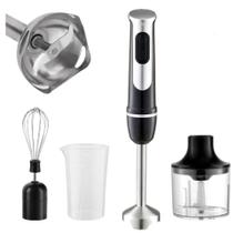 Mixer Vijodi 4 em 1 Inox Batedor Fue Miniprocessador 600w Misturador Triturador 110v ou 220v