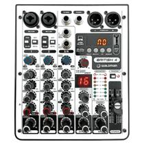 Mixer Waldman British Series 4 Canais com Efeitos e Qualidade