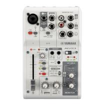Mixer Yamaha AG03MK2 de 6 canais de transmissão ao vivo branco