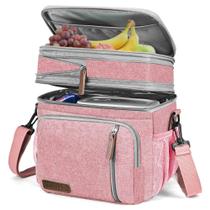 MIYCOO Lancheira para Mulheres Homens Double Deck Lunch Box - Lea