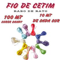 Mkpl- kit fio de cetim (rabo de rato) 1mm - 100mt Mkpl- kit fio de cetim (rabo de rato) 1mm - 100mt