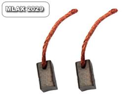 MLAX-2029 - Escovas de Carvão p/ Reduzida Elétrica - 2 escovas - Metalizada - (11,4x6x6)